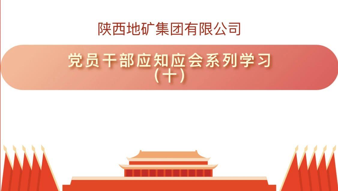 陕西地矿集团有限公司党员干部应知应会系列学习（十）