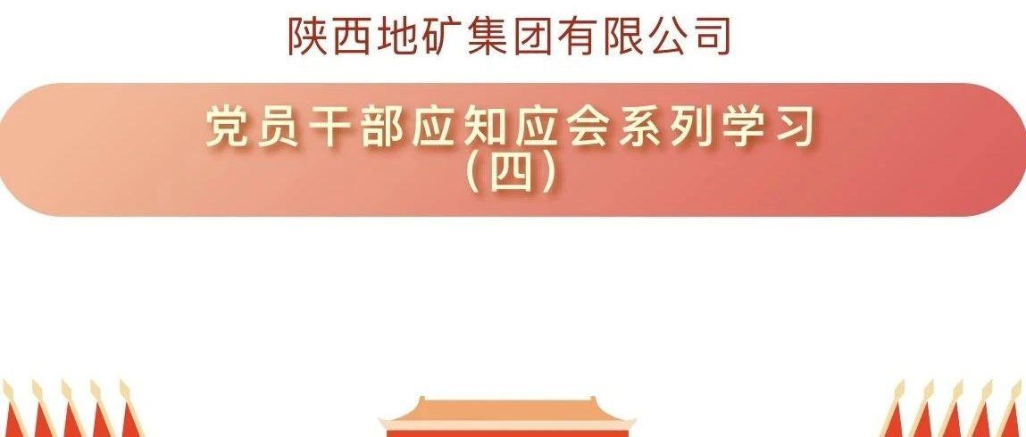 陕西地矿集团有限公司党员干部应知应会系列学习（四）